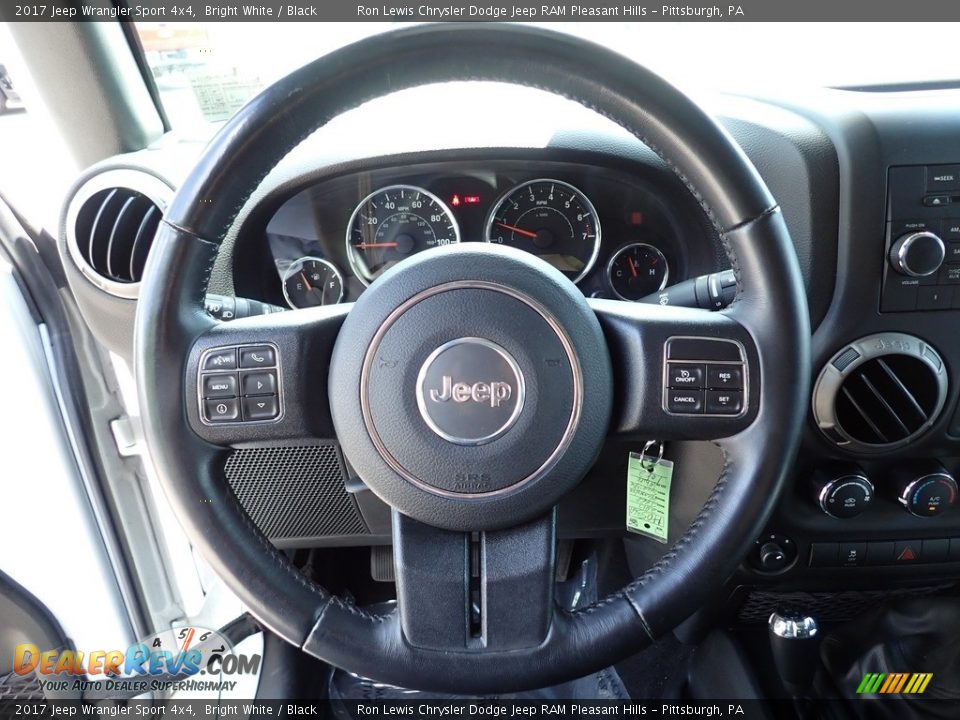 2017 Jeep Wrangler Sport 4x4 Bright White / Black Photo #18