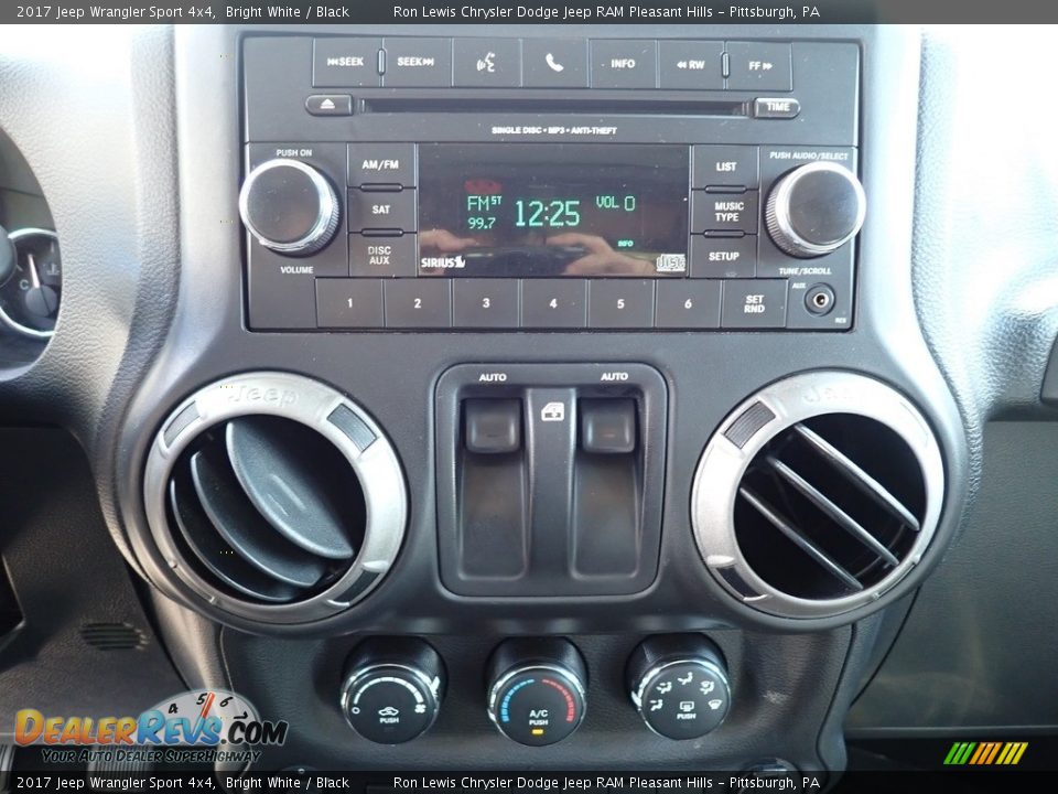 2017 Jeep Wrangler Sport 4x4 Bright White / Black Photo #19