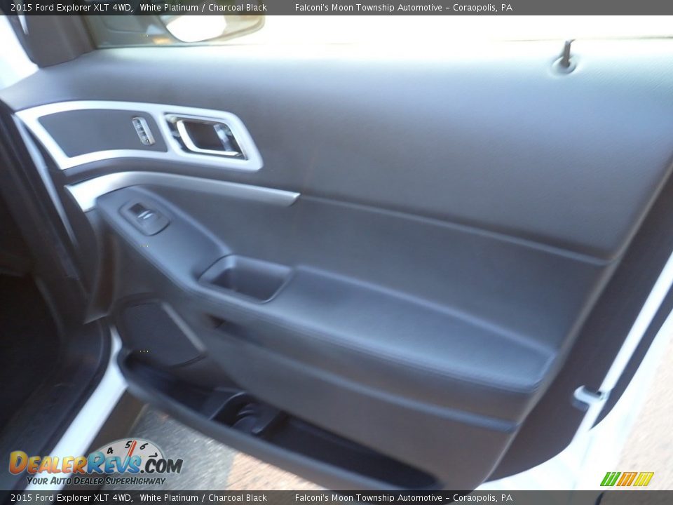 2015 Ford Explorer XLT 4WD White Platinum / Charcoal Black Photo #13