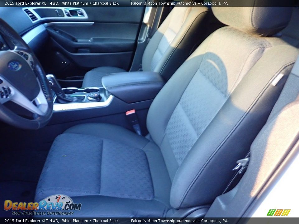 2015 Ford Explorer XLT 4WD White Platinum / Charcoal Black Photo #17