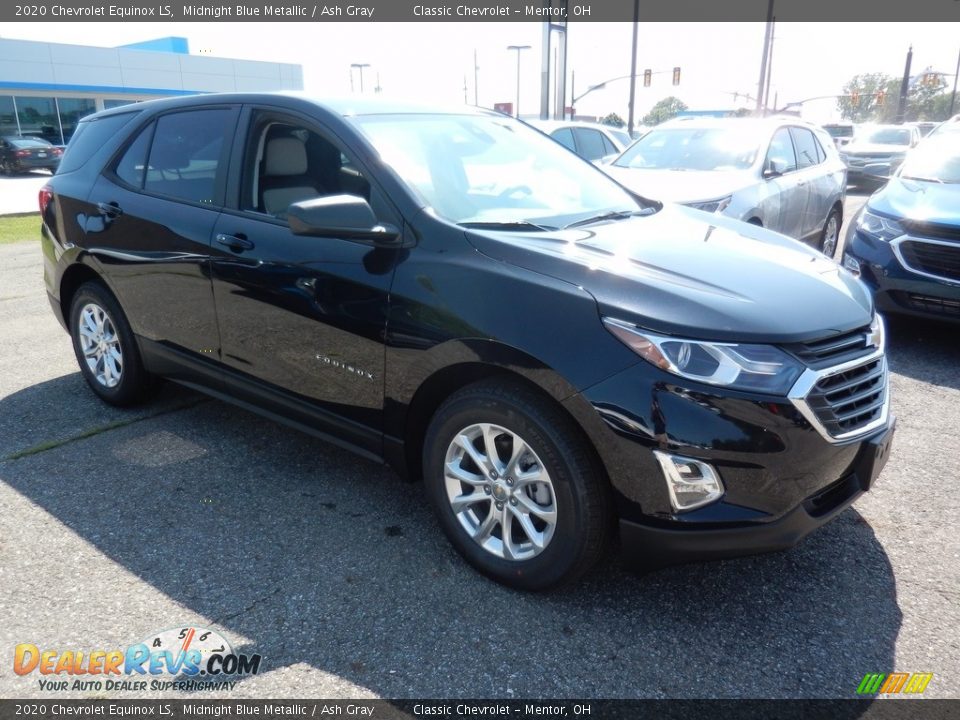 2020 Chevrolet Equinox LS Midnight Blue Metallic / Ash Gray Photo #3