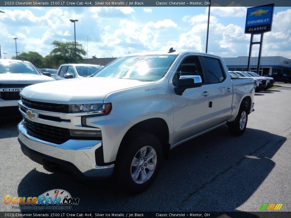 2020 Chevrolet Silverado 1500 LT Crew Cab 4x4 Silver Ice Metallic / Jet Black Photo #1