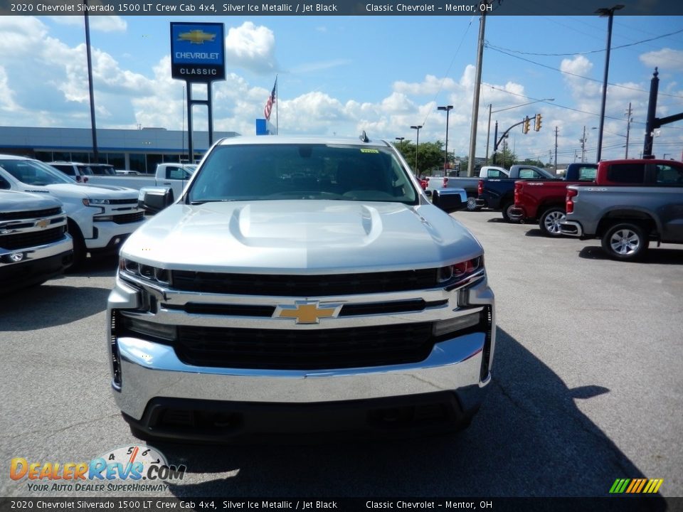 2020 Chevrolet Silverado 1500 LT Crew Cab 4x4 Silver Ice Metallic / Jet Black Photo #2