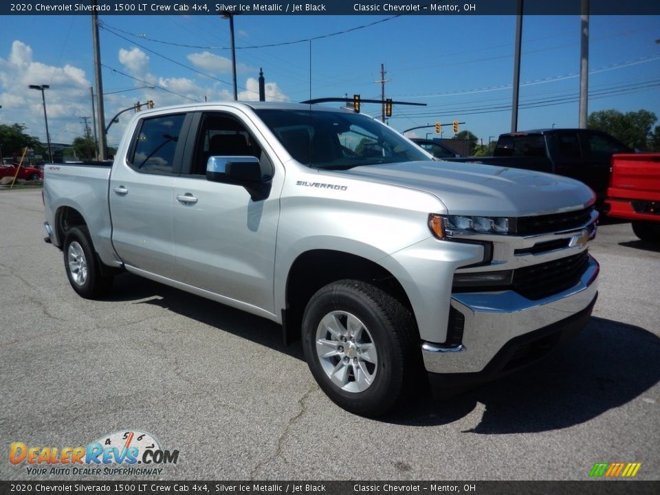 2020 Chevrolet Silverado 1500 LT Crew Cab 4x4 Silver Ice Metallic / Jet Black Photo #3