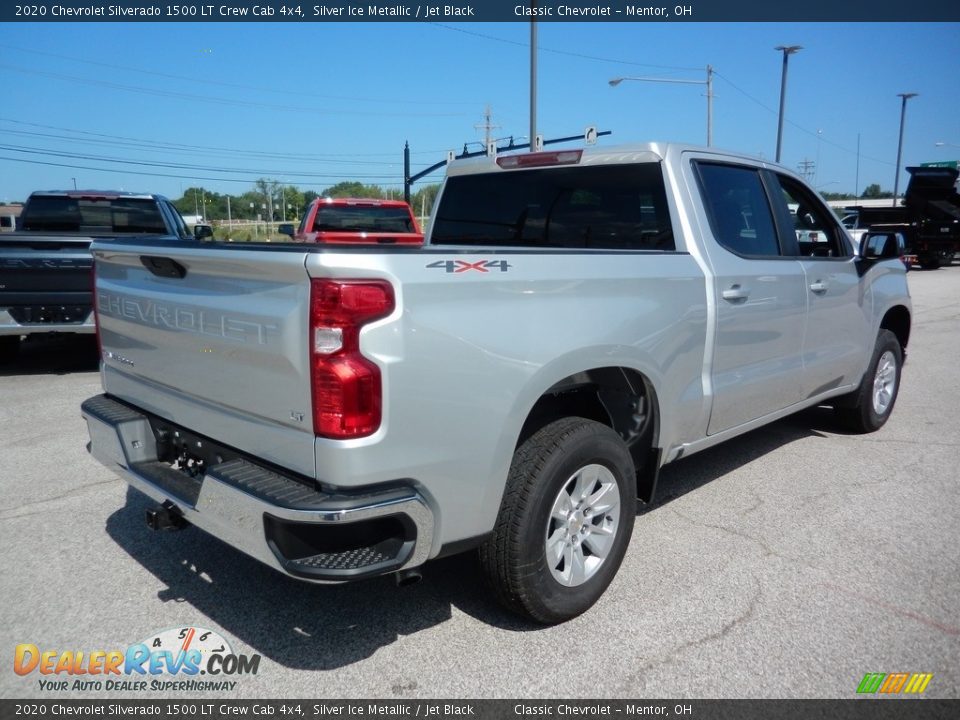 2020 Chevrolet Silverado 1500 LT Crew Cab 4x4 Silver Ice Metallic / Jet Black Photo #4