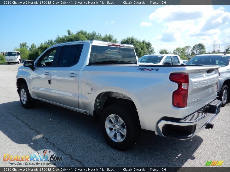 2020 Chevrolet Silverado 1500 LT Crew Cab 4x4 Silver Ice Metallic / Jet Black Photo #5