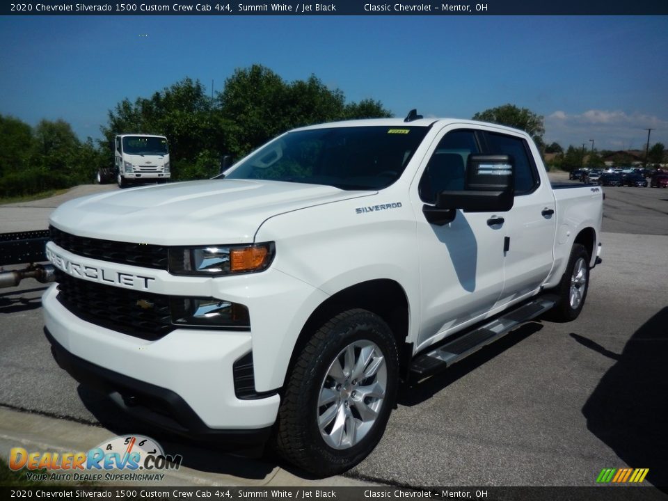 2020 Chevrolet Silverado 1500 Custom Crew Cab 4x4 Summit White / Jet Black Photo #1