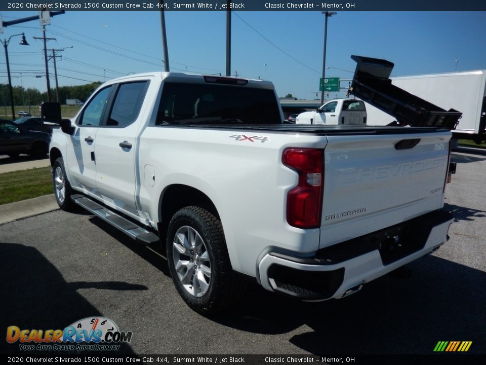 2020 Chevrolet Silverado 1500 Custom Crew Cab 4x4 Summit White / Jet Black Photo #5