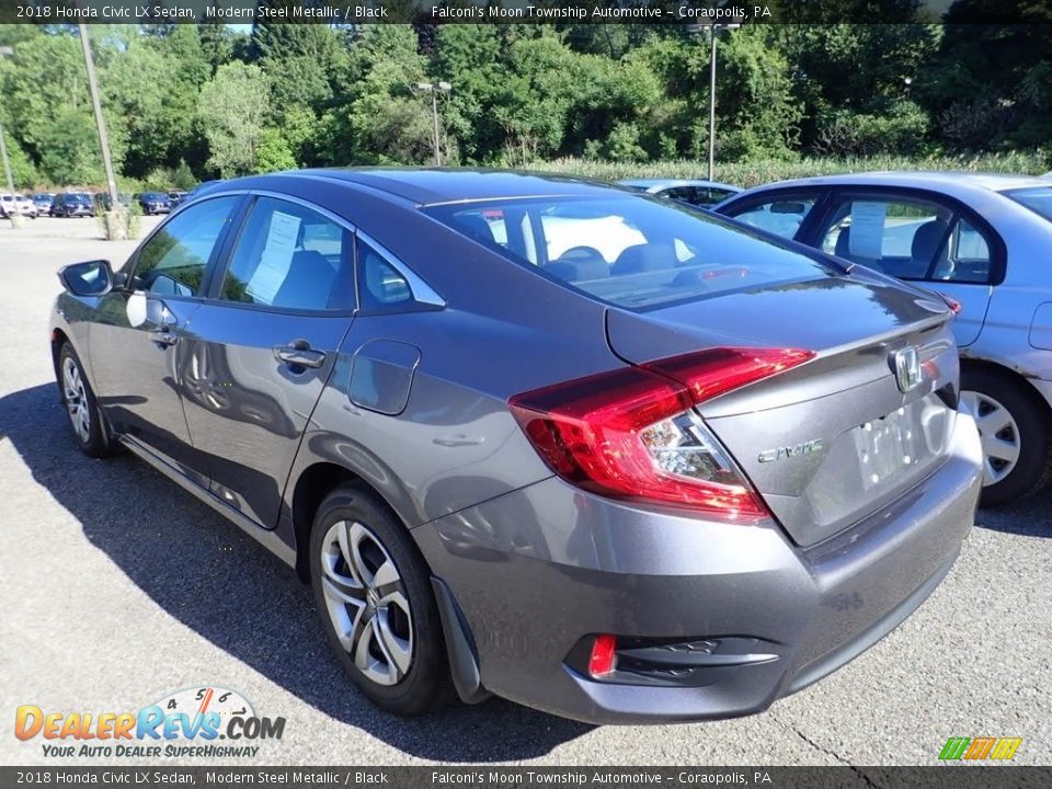 2018 Honda Civic LX Sedan Modern Steel Metallic / Black Photo #2