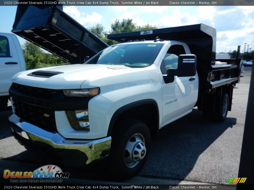 2020 Chevrolet Silverado 3500HD Work Truck Crew Cab 4x4 Dump Truck Summit White / Jet Black Photo #1