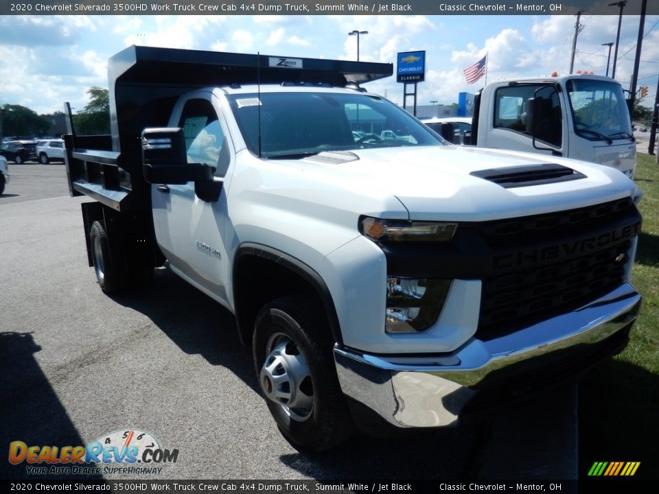 2020 Chevrolet Silverado 3500HD Work Truck Crew Cab 4x4 Dump Truck Summit White / Jet Black Photo #3