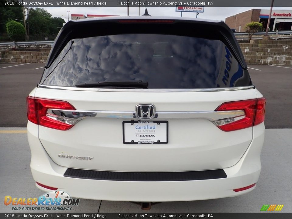 2018 Honda Odyssey EX-L White Diamond Pearl / Beige Photo #4