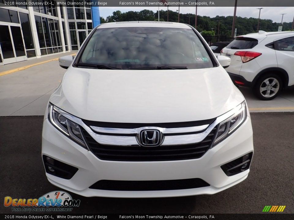 2018 Honda Odyssey EX-L White Diamond Pearl / Beige Photo #9