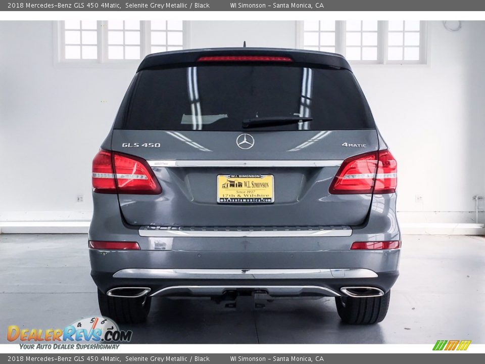 2018 Mercedes-Benz GLS 450 4Matic Selenite Grey Metallic / Black Photo #4