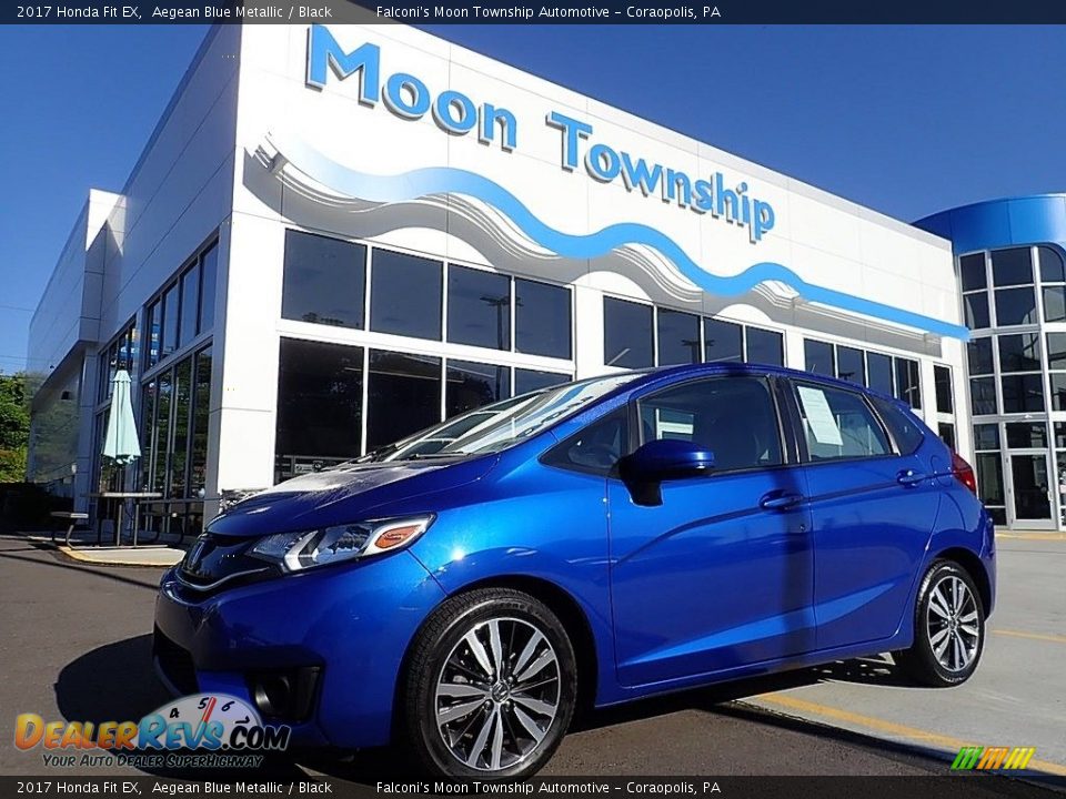 2017 Honda Fit EX Aegean Blue Metallic / Black Photo #1