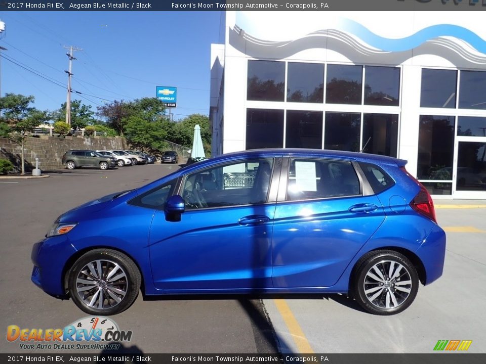 2017 Honda Fit EX Aegean Blue Metallic / Black Photo #2