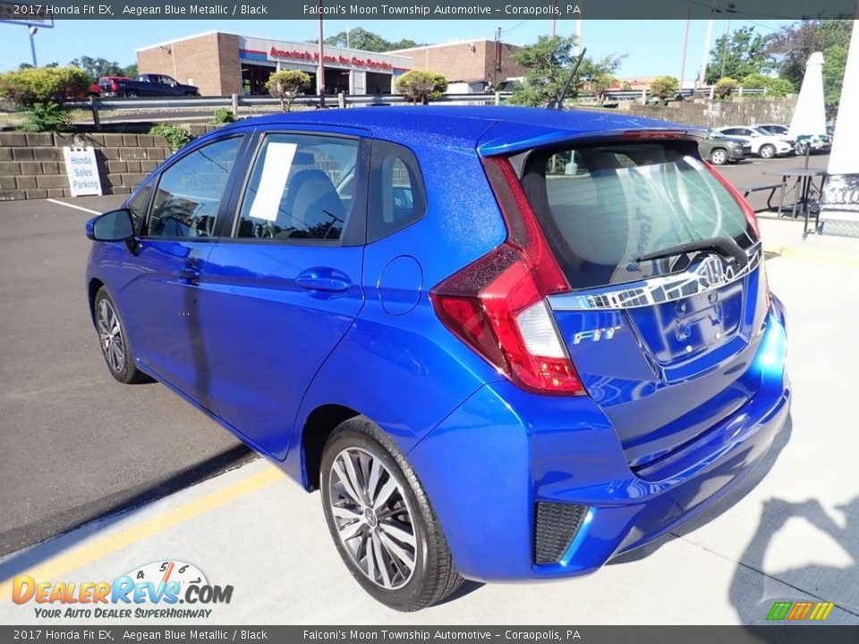 2017 Honda Fit EX Aegean Blue Metallic / Black Photo #3