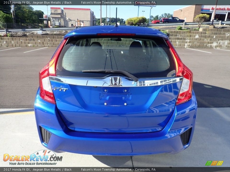 2017 Honda Fit EX Aegean Blue Metallic / Black Photo #4