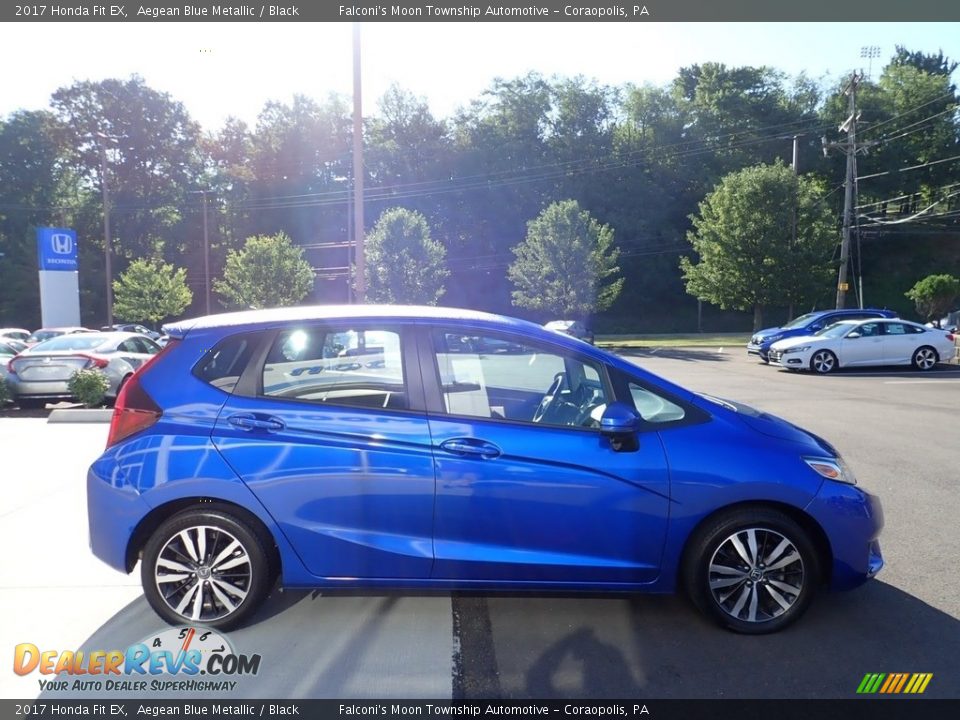 2017 Honda Fit EX Aegean Blue Metallic / Black Photo #7