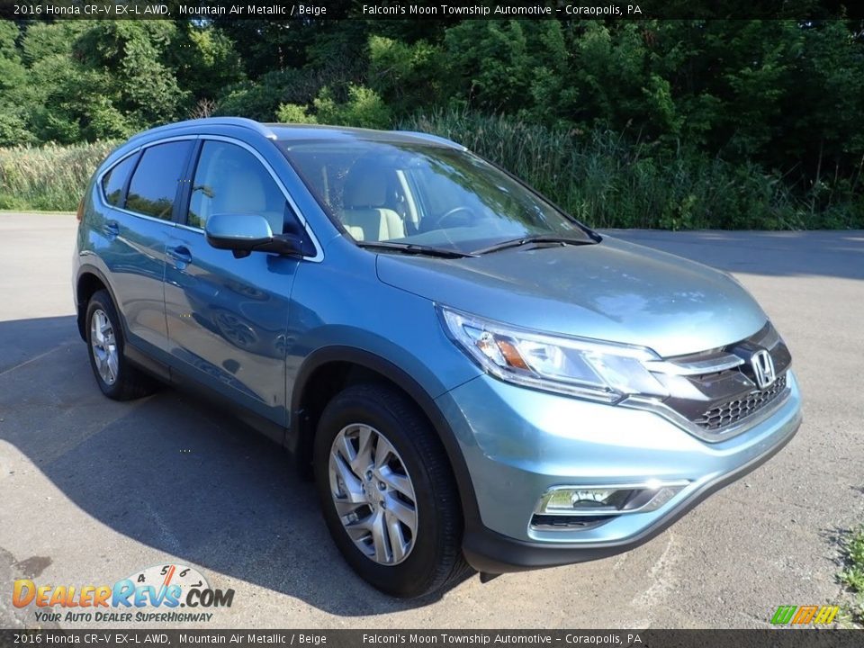 2016 Honda CR-V EX-L AWD Mountain Air Metallic / Beige Photo #4