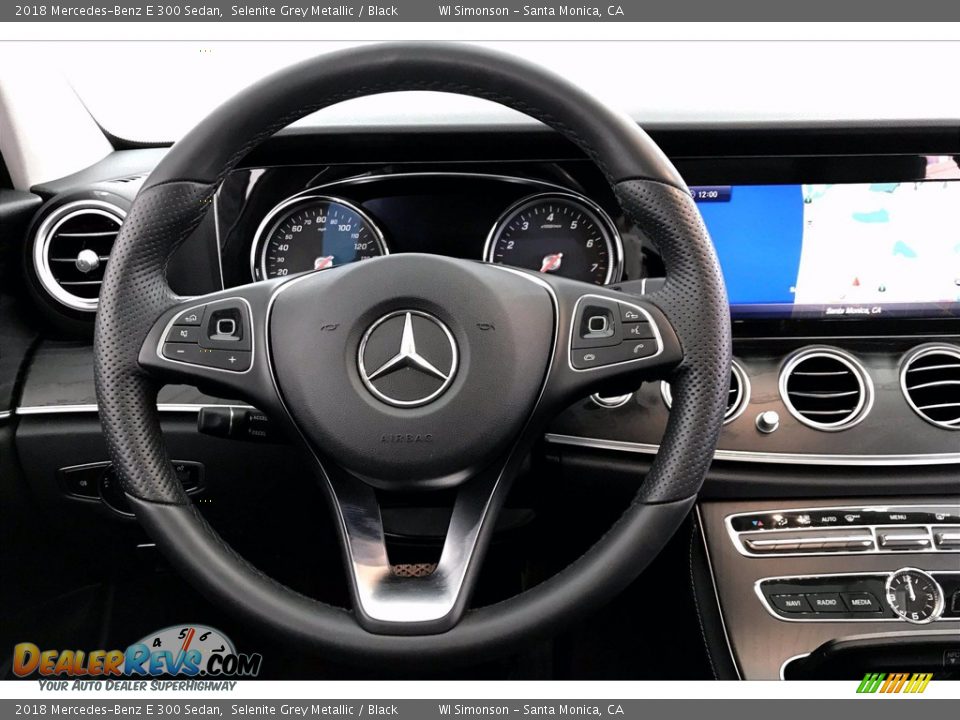 2018 Mercedes-Benz E 300 Sedan Selenite Grey Metallic / Black Photo #4