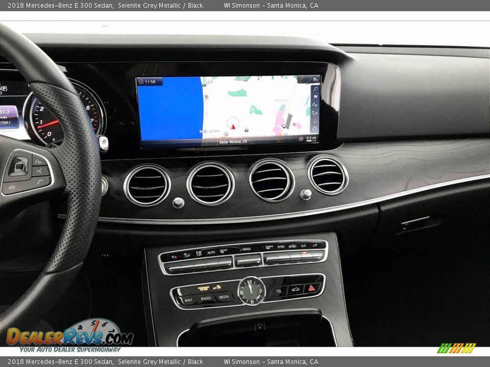 2018 Mercedes-Benz E 300 Sedan Selenite Grey Metallic / Black Photo #5