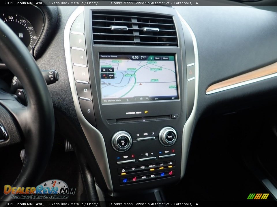 2015 Lincoln MKC AWD Tuxedo Black Metallic / Ebony Photo #22