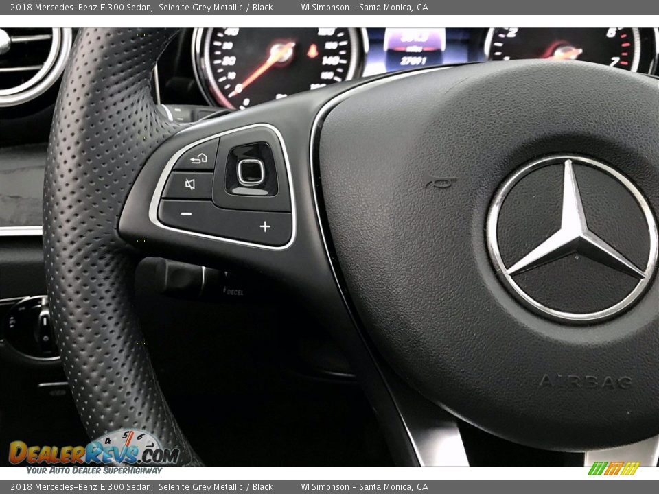 2018 Mercedes-Benz E 300 Sedan Selenite Grey Metallic / Black Photo #18