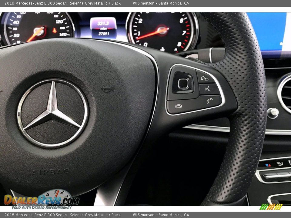 2018 Mercedes-Benz E 300 Sedan Selenite Grey Metallic / Black Photo #19