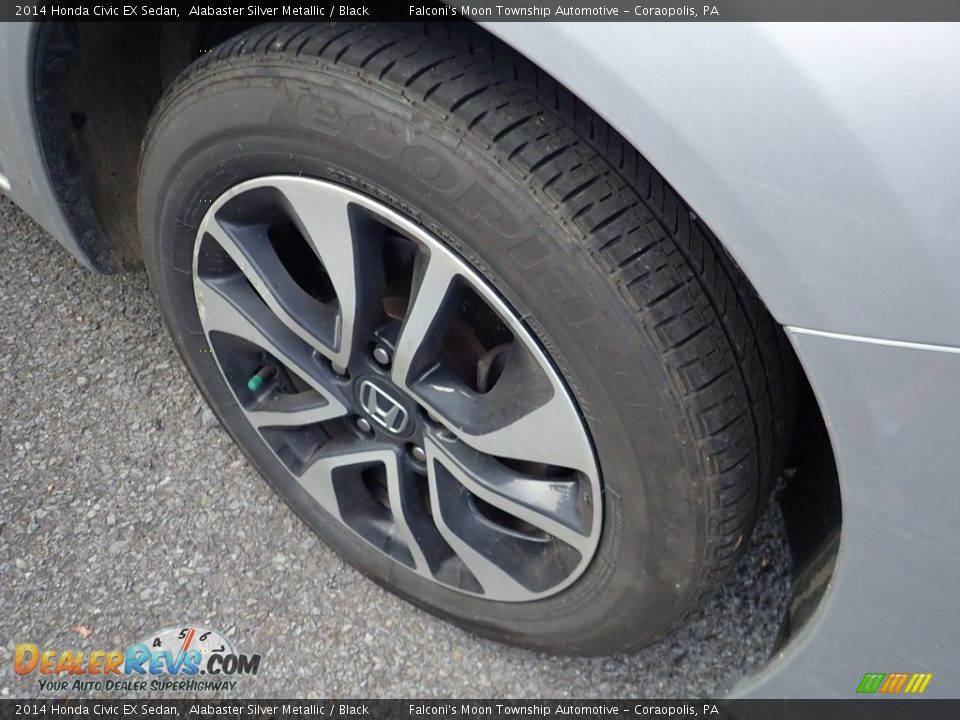 2014 Honda Civic EX Sedan Alabaster Silver Metallic / Black Photo #5