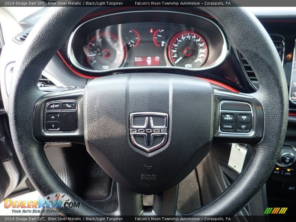 2014 Dodge Dart SXT Billet Silver Metallic / Black/Light Tungsten Photo #19