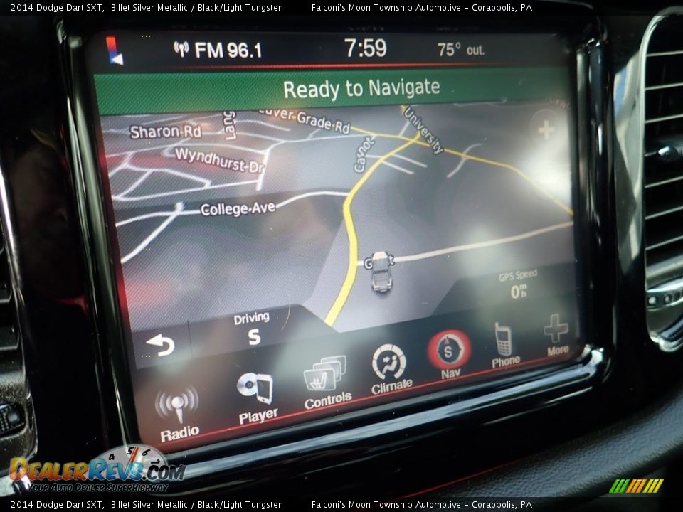 2014 Dodge Dart SXT Billet Silver Metallic / Black/Light Tungsten Photo #21