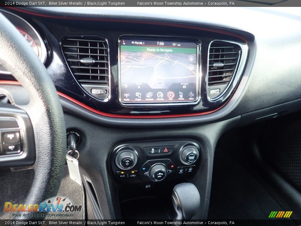 2014 Dodge Dart SXT Billet Silver Metallic / Black/Light Tungsten Photo #22