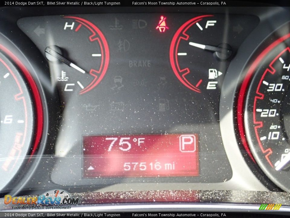 2014 Dodge Dart SXT Billet Silver Metallic / Black/Light Tungsten Photo #24