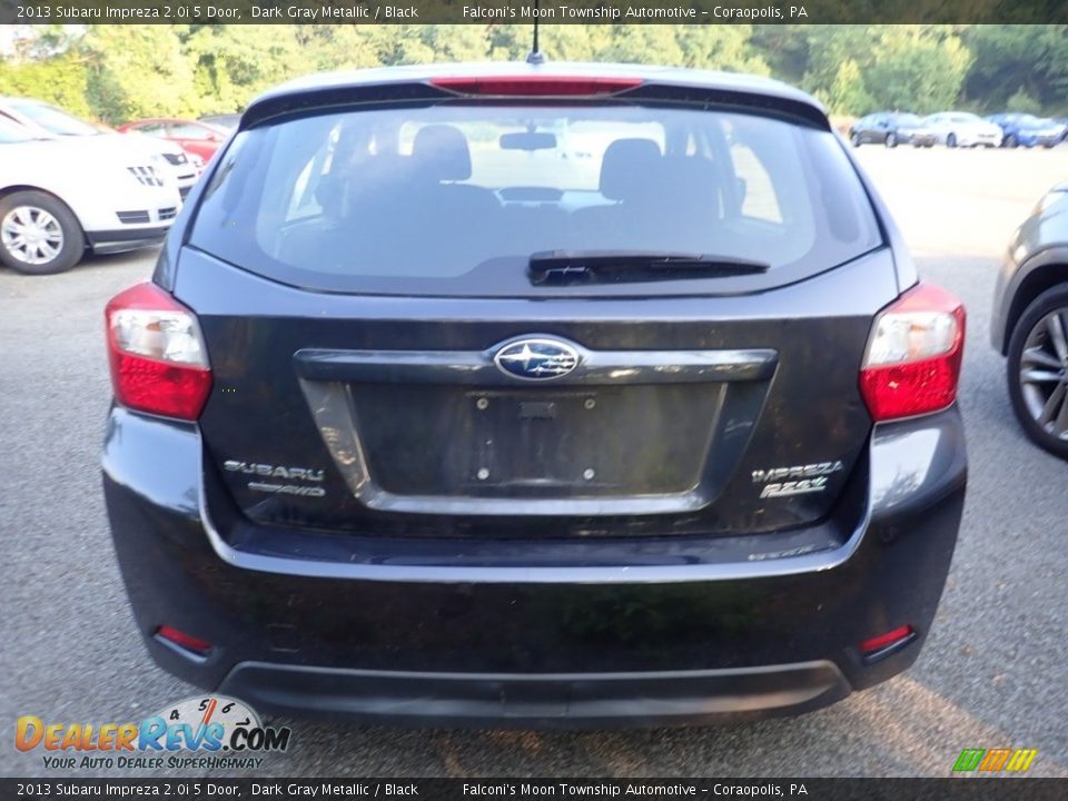 2013 Subaru Impreza 2.0i 5 Door Dark Gray Metallic / Black Photo #3