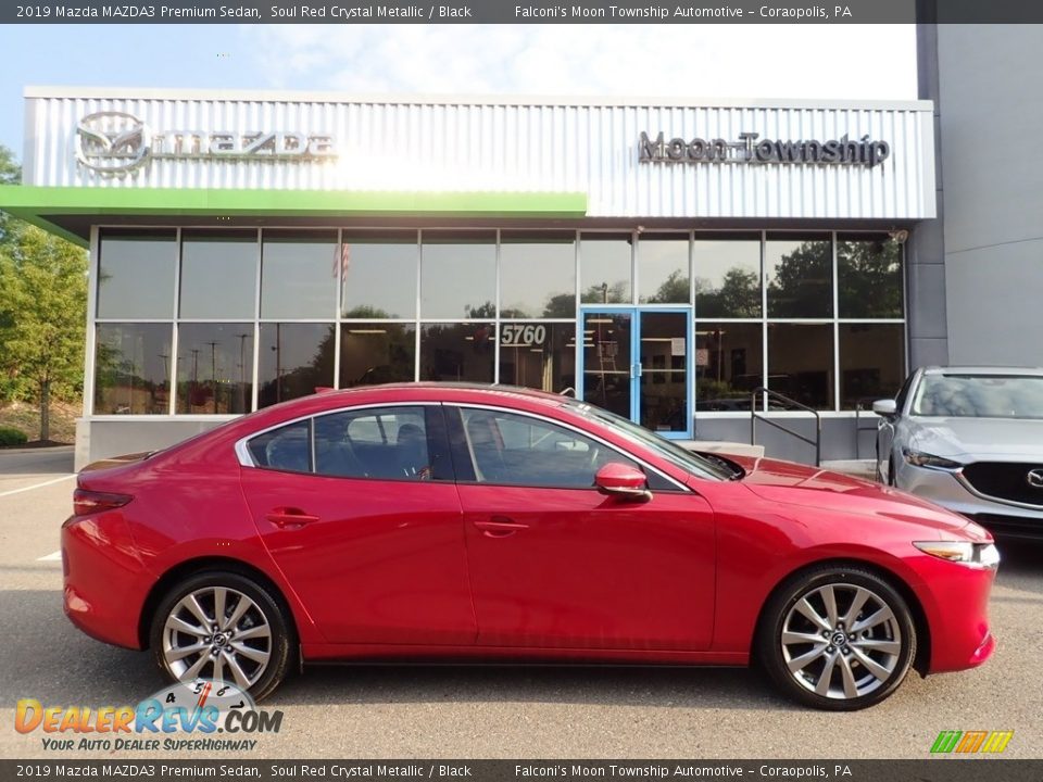 2019 Mazda MAZDA3 Premium Sedan Soul Red Crystal Metallic / Black Photo #1