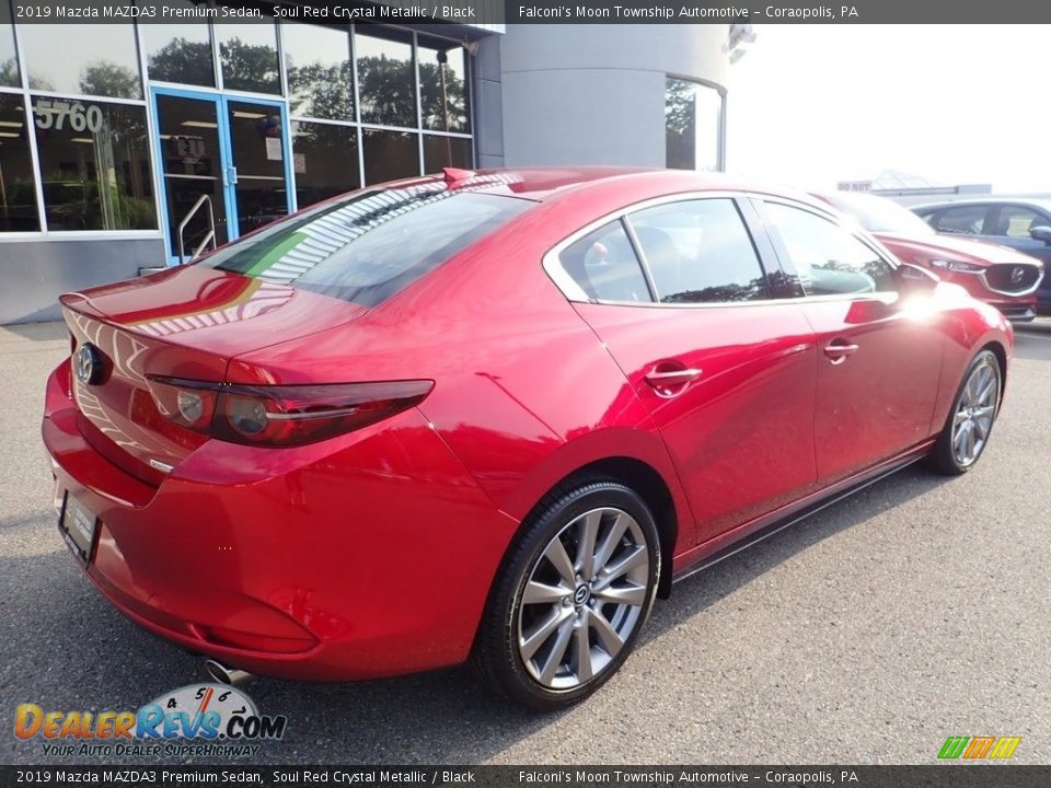 2019 Mazda MAZDA3 Premium Sedan Soul Red Crystal Metallic / Black Photo #2