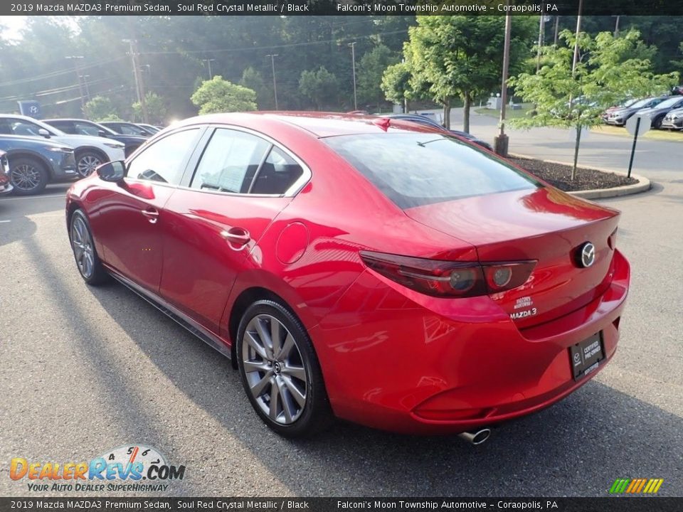 2019 Mazda MAZDA3 Premium Sedan Soul Red Crystal Metallic / Black Photo #4