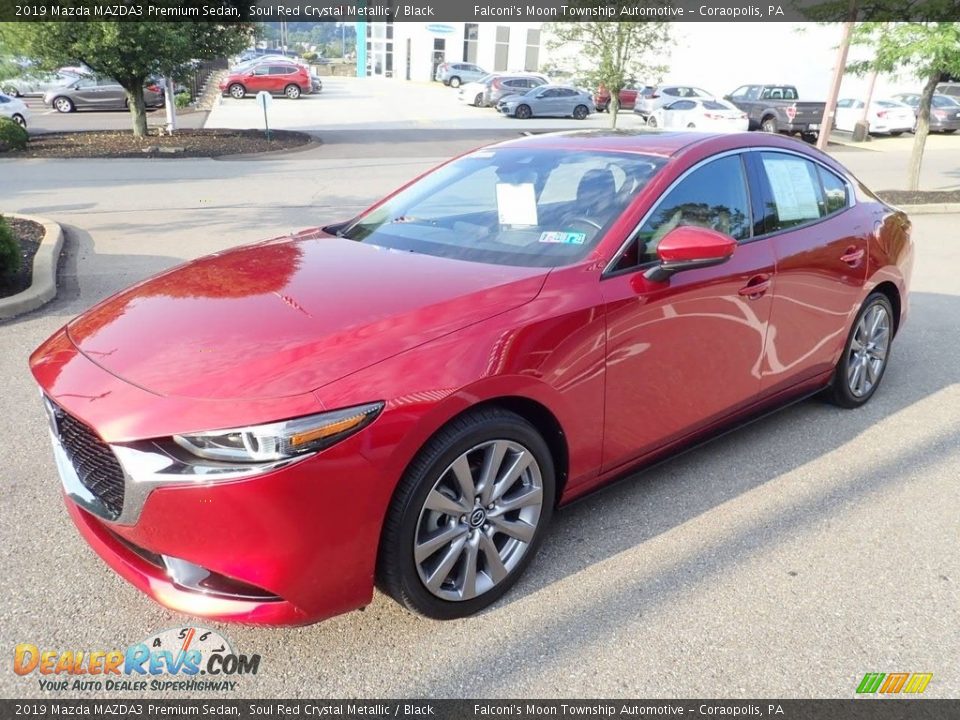 2019 Mazda MAZDA3 Premium Sedan Soul Red Crystal Metallic / Black Photo #6