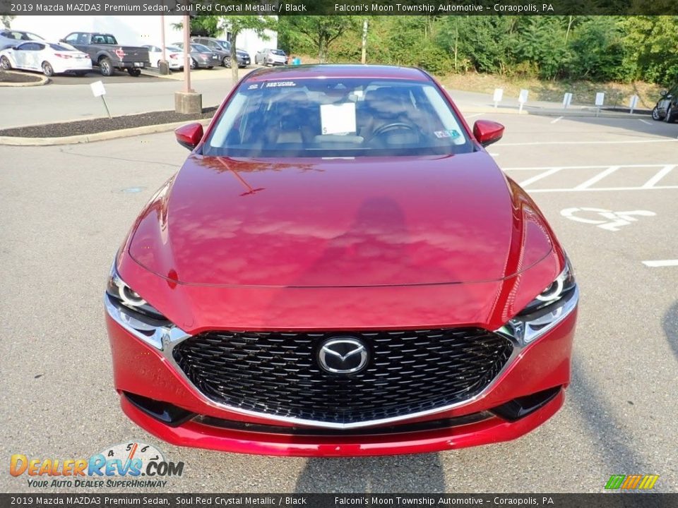 2019 Mazda MAZDA3 Premium Sedan Soul Red Crystal Metallic / Black Photo #7