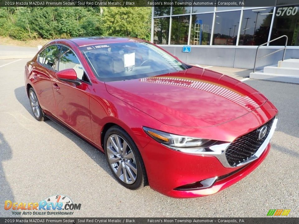 2019 Mazda MAZDA3 Premium Sedan Soul Red Crystal Metallic / Black Photo #8