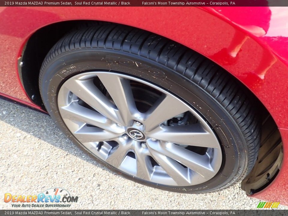 2019 Mazda MAZDA3 Premium Sedan Soul Red Crystal Metallic / Black Photo #9