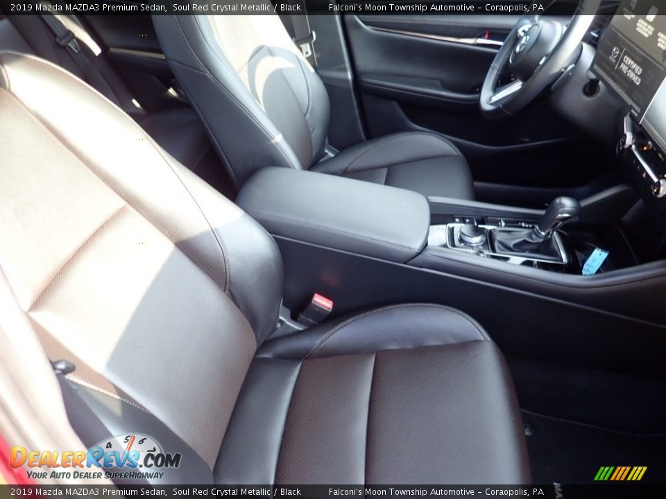 2019 Mazda MAZDA3 Premium Sedan Soul Red Crystal Metallic / Black Photo #10