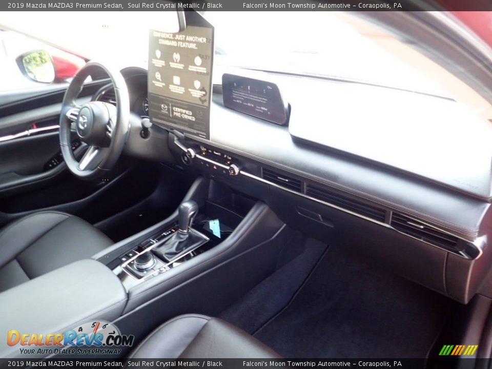 2019 Mazda MAZDA3 Premium Sedan Soul Red Crystal Metallic / Black Photo #11