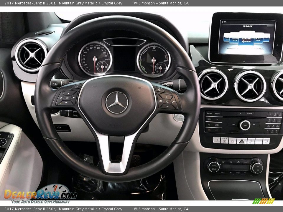 2017 Mercedes-Benz B 250e Mountain Grey Metallic / Crystal Grey Photo #4