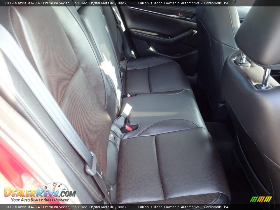 2019 Mazda MAZDA3 Premium Sedan Soul Red Crystal Metallic / Black Photo #13