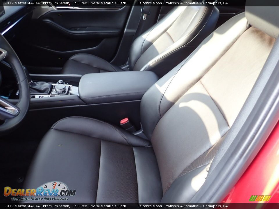 2019 Mazda MAZDA3 Premium Sedan Soul Red Crystal Metallic / Black Photo #14