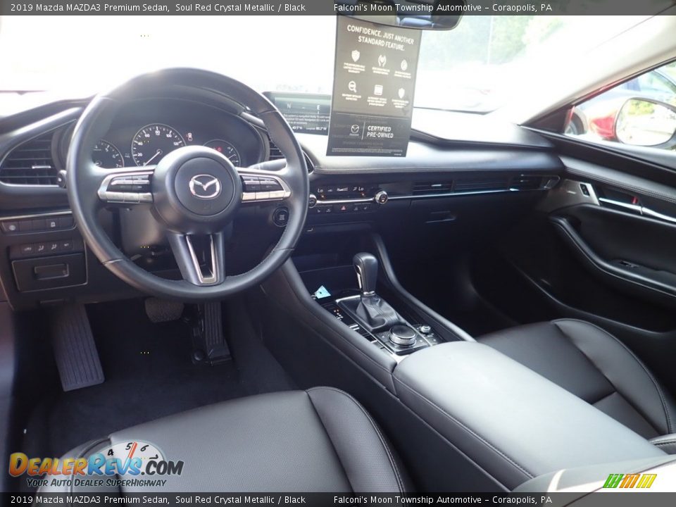 2019 Mazda MAZDA3 Premium Sedan Soul Red Crystal Metallic / Black Photo #16
