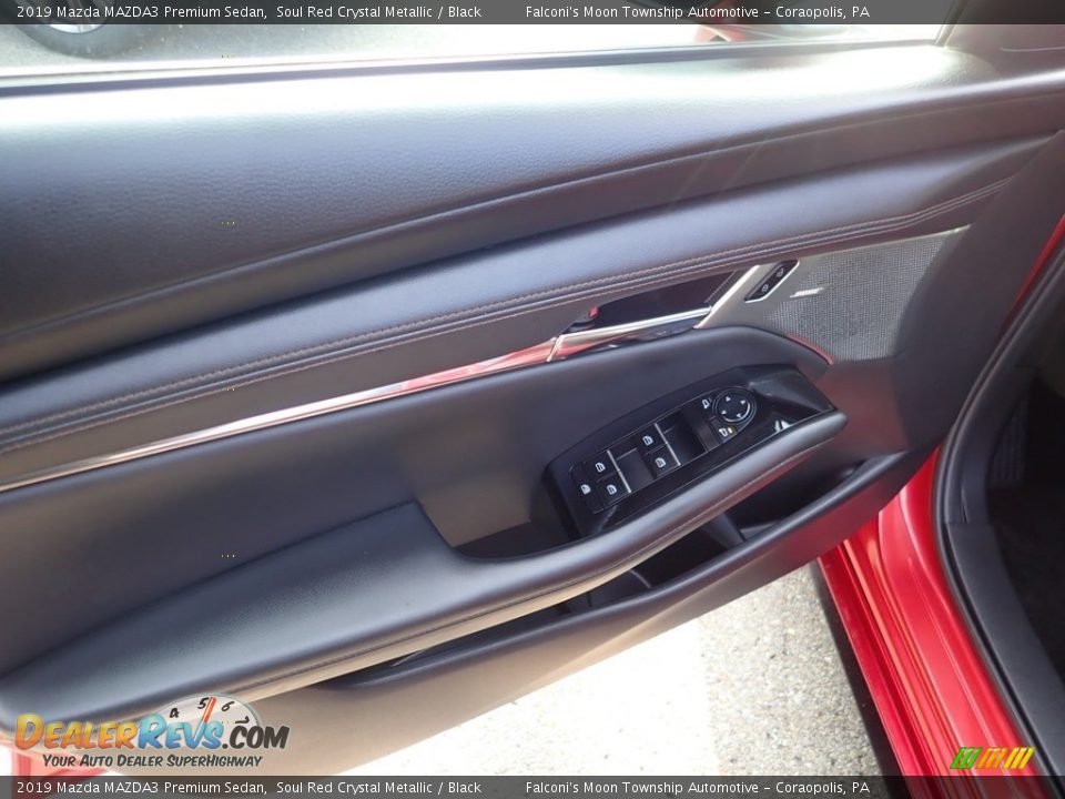2019 Mazda MAZDA3 Premium Sedan Soul Red Crystal Metallic / Black Photo #18