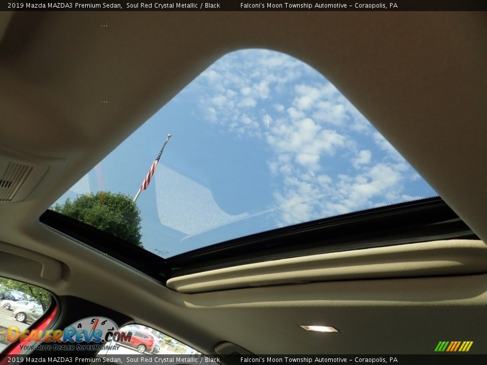 2019 Mazda MAZDA3 Premium Sedan Soul Red Crystal Metallic / Black Photo #20